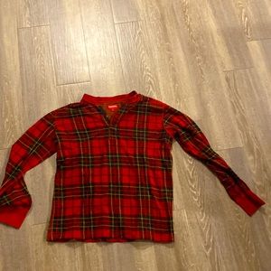 SUPREME SWEATER LONG SLEEVE POLO RED PLAID SUPREME NEW YORK MEN’S LARGE